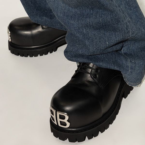 入手困難25SS バレンシアガ Stomper レザーダービーシューズ 807326WCDA0