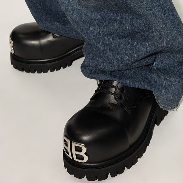 入手困難25SS バレンシアガ Stomper レザーダービーシューズ 807326WCDA0