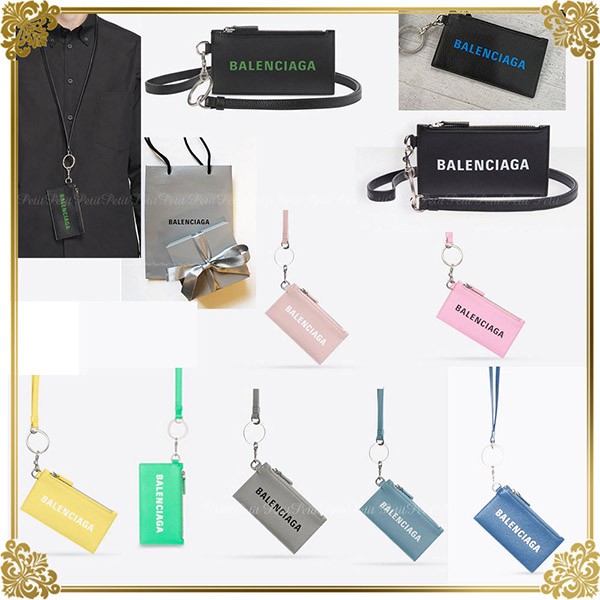 バレンシアガ ネックストラップ付カードコインケース コピー 25031309