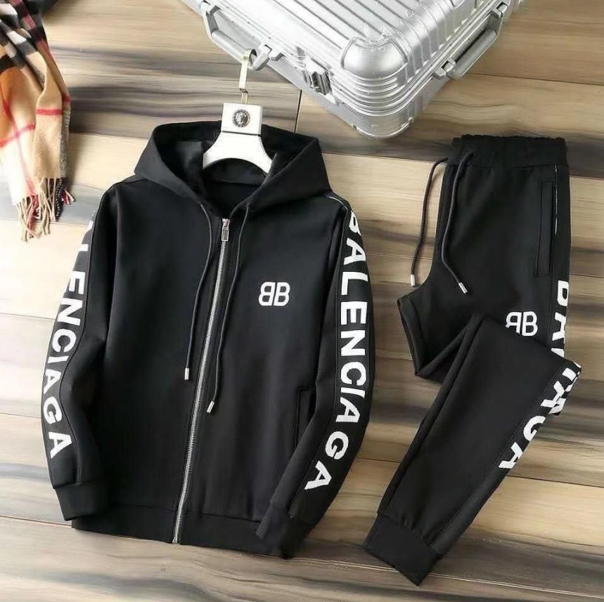 バレンシアガ 偽物 上下着  カジュアルスタイリッシュ 黑色 25040801