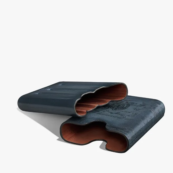 ベルルッティ シガーケース 4 コピー スクリットレザー 紺 4NEOV2