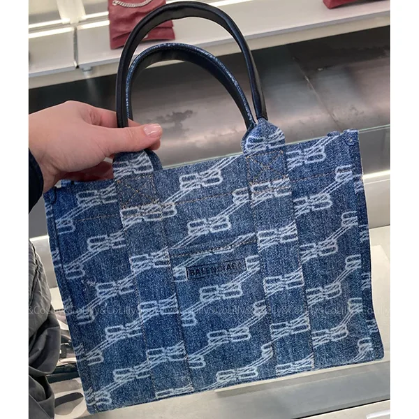 【送料関税込】バレンシアガ デニムトートバッグ コピー 671402 210AS 4716