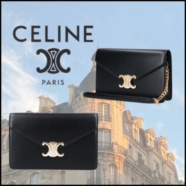 追跡付きで安心届けセリーヌ チェーンウォレット マーゴトリオンフバッグ 偽物