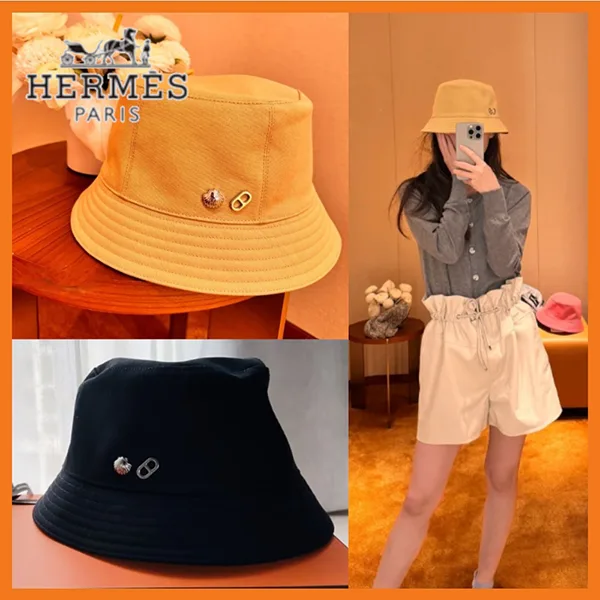 【フランス発☆】エルメス バケットハット コピー カルヴィ Seashell H241065N