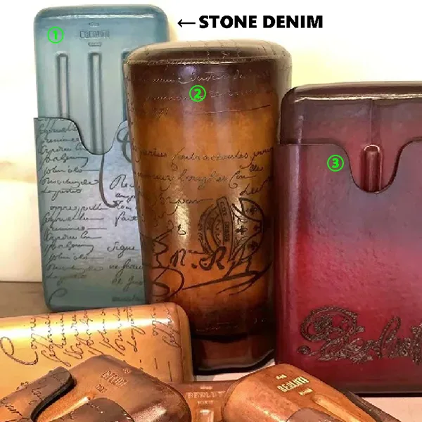 【ベルルッティ】ヴェネチアレザー スクリットレザー 4シガーケース CIGAR