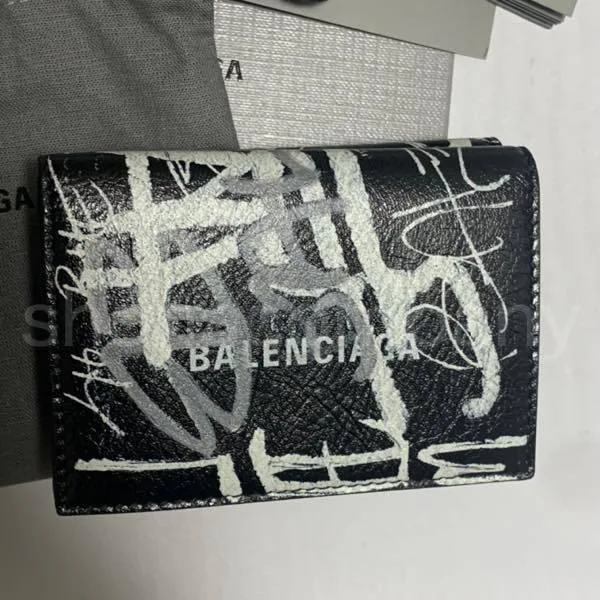 バレンシアガ◆グラフィティ 三つ折り財布 偽物 bl25423