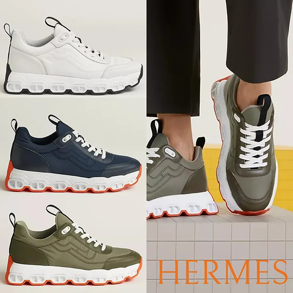 【限定カラー】【スポーティ】エルメス スニーカー N級品 カーフスキン H241903ZH