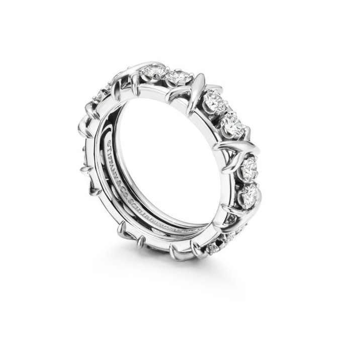 ティファニー 16ストーンリング 偽物 ジャンシュランバージェ 3色 60099365 K18YG Pt950 イエローゴールド