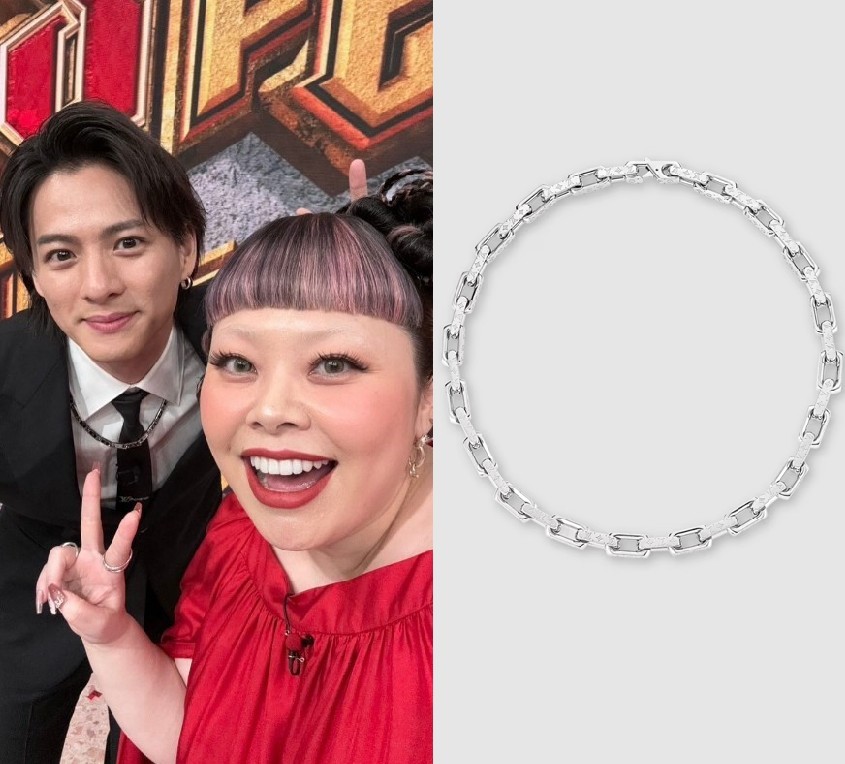 存在感【平野 紫耀 愛用】ルイヴィトン ネックレス チェーン モノグラム M00307