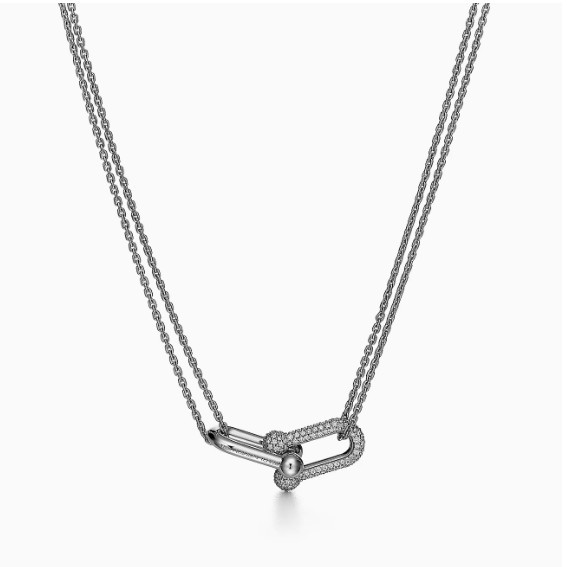 山田涼介 ティファニー ハードウェア ラージ ダブル リンク ペンダント 70353091