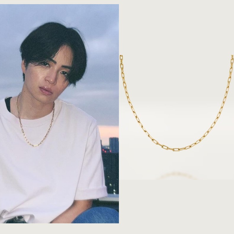 ジャニーズ / 菊池風磨 愛用カルティエ サントス ドゥ カルティエ ネックレス イエローゴールド B7224582