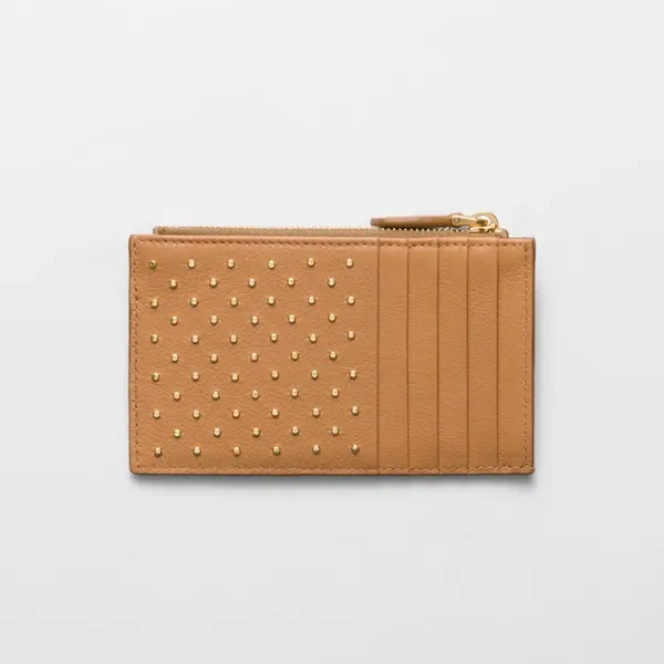 (セールで破格)プラダ スタッズドレザー カードケース 人気 1MC086