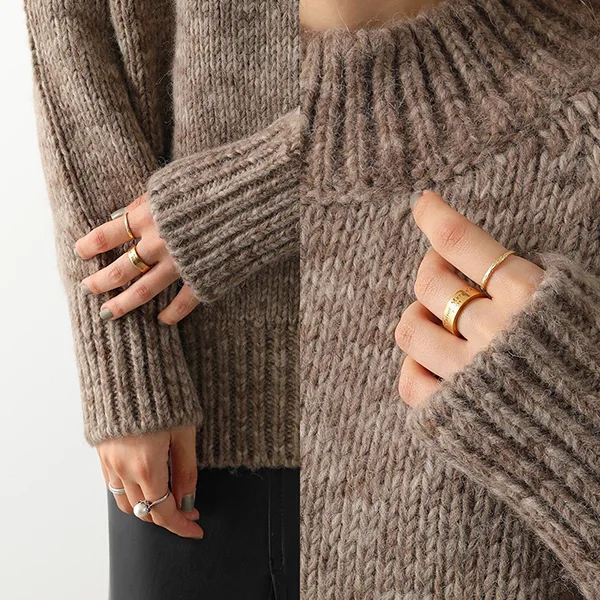 MM6 メゾンマルジェラ n級品 ロゴ リング シルバー925☆超人気☆2色 mks1313125