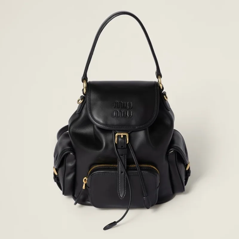 数量限定版ミュウミュウ パロディ レザー バックパック 2色 miu0610