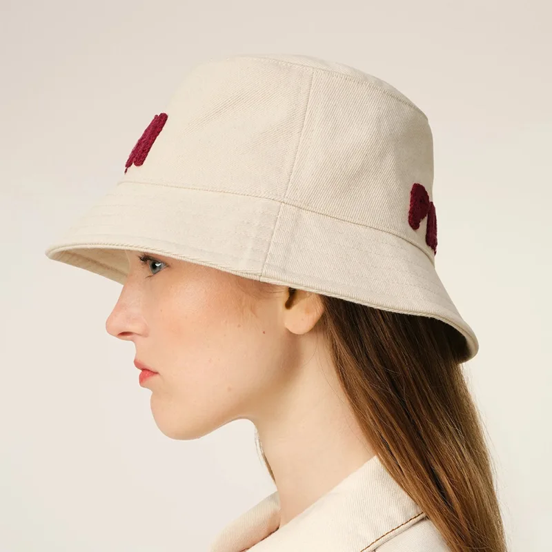 N級品アミ パリス パロディ ベージュボブパッチ バケットハット ami0601