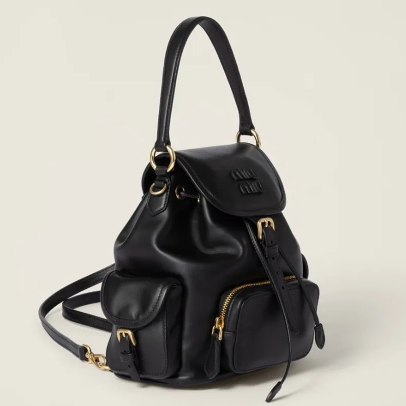 数量限定版ミュウミュウ パロディ レザー バックパック 2色 miu0610