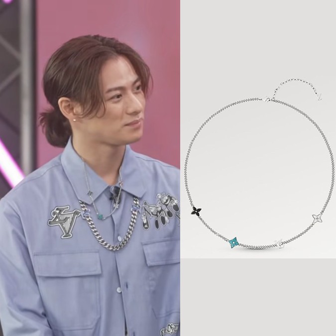平野紫耀 愛用 ルイヴィトン コリエ・モノグラム サンライズ 偽物 ネックレス M01211