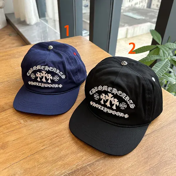 クロムハーツ 5パネル ガスステーション キャップ ブラック w25061804