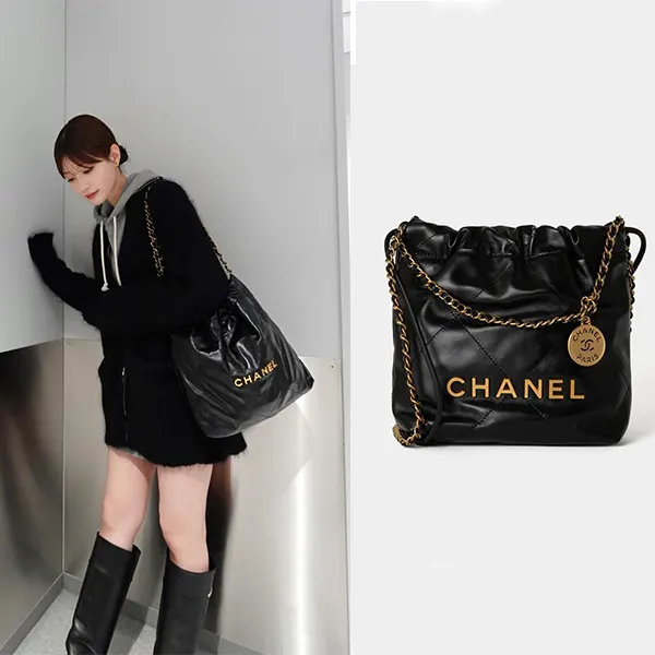 生见爱瑠(めるる) 愛用バッグ シャネル 22 スモール コピー/2カラー AS3980