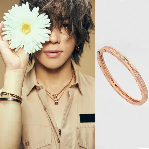 末澤誠也 愛用 ブルガリ ビー・ゼロワン ブレスレット 351399