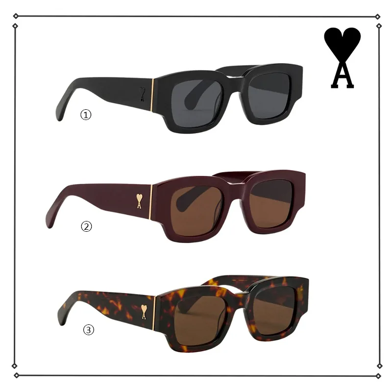 アミ パリス アセテートサングラス 並行輸入品 3色 po0615