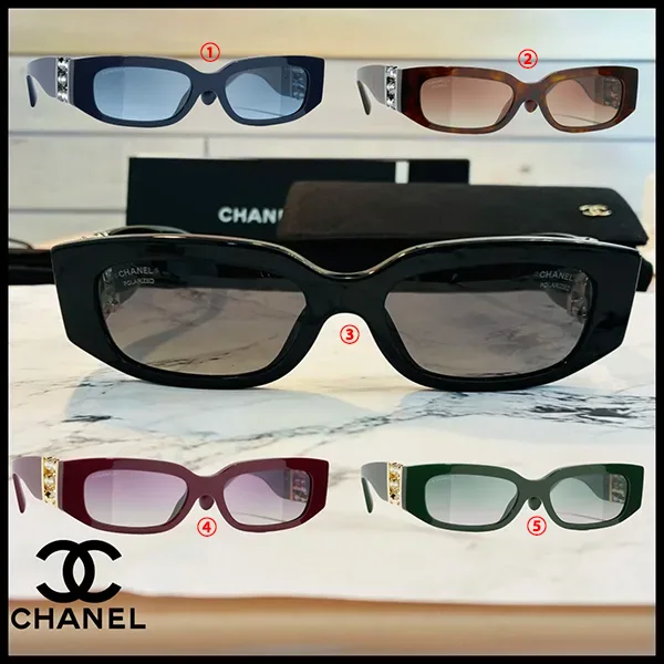 すぐ届【シャネル】オーバル シェイプ サングラス 偽物 cc25627