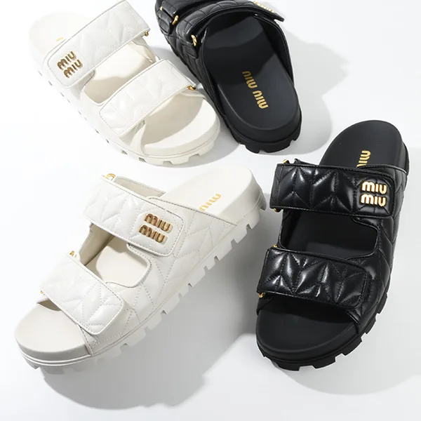 最安値挑戦ミュウミュウ マテラッセレザー サンダル パチモン 5XX640 88T