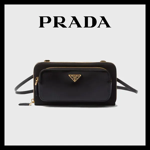 ★日本!!人気！【日本未入荷】プラダ コピー Re-Nylon ブラッシュドレザーウォレット 1MT020_R789_F0002