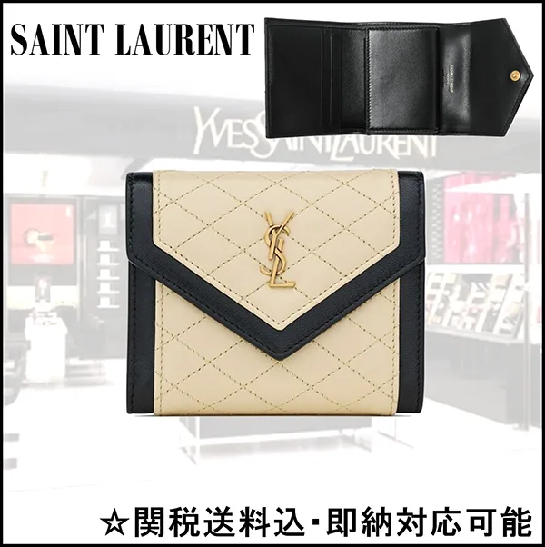 サンローラン ギャビー 偽物 マルチ フォールド ウォレット 712688