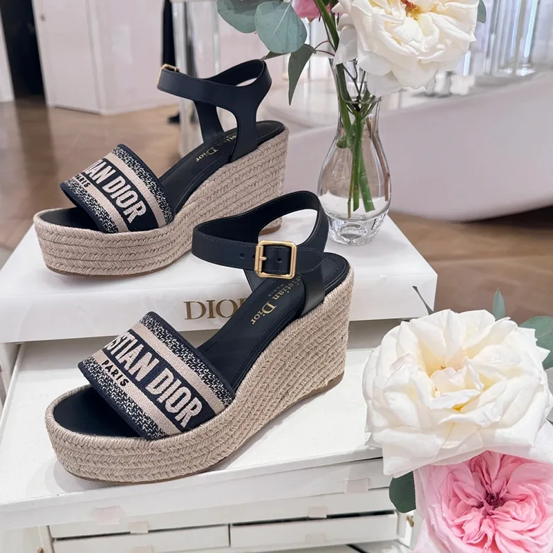 即発送ディオール 偽物★Dway ウェッジサンダル 厚底 KDO398ECJ_S24N