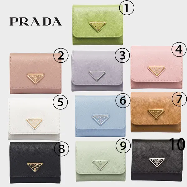 【手元に在庫有】プラダ サフィアーノトライアングル 財布 コピー 1MH043_QHH_F0002