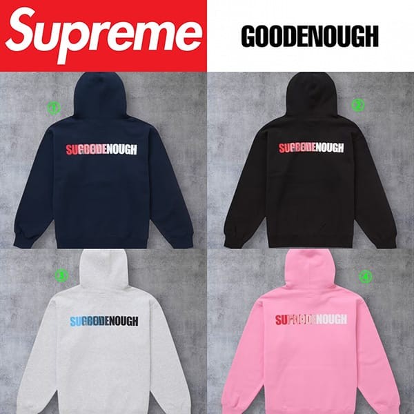 【2025SS】シュプリーム GOODENOUGH 偽物 フード付きスウェットシャツ sp25613