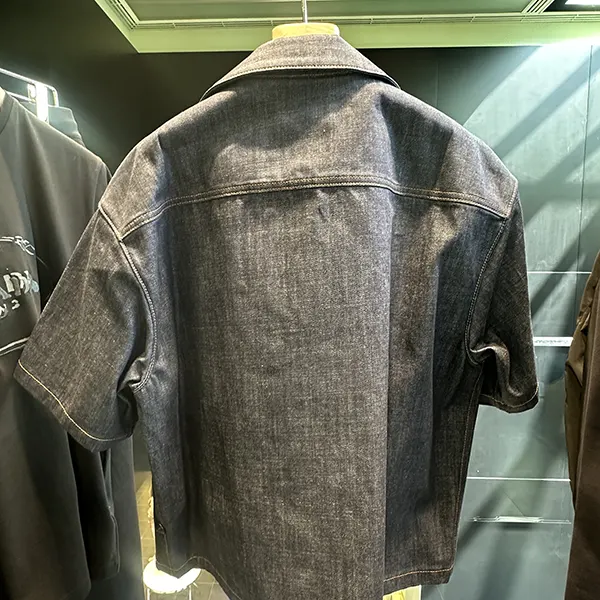 プラダ 半袖 コピー セルビッジデニム シャツ GEC068