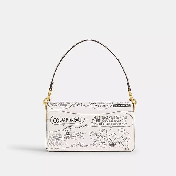 すぐ届スヌーピー限定コラボ【コーチ】タビーショルダーバッグ26 CCB04