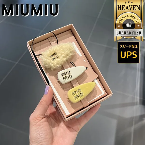 【ミュウミュウ】ヘアクリップ 偽物 セット 5IF188