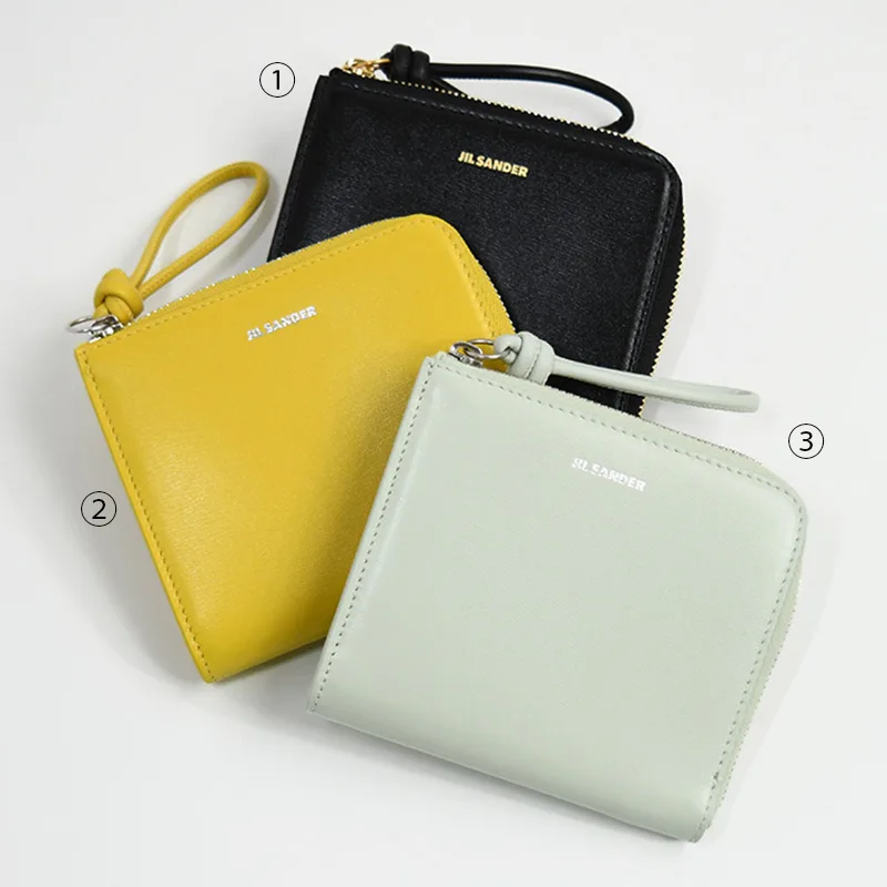 ジルサンダー 偽物 ロゴ エンボス ジップアラウンド ウォレット 3色 jil31665