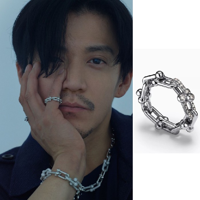 小栗着用 ティファニー ホワイトゴールド ダイヤモンド セッティング 72669290