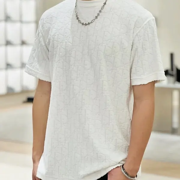 人気アイコンも注目ディオール ロゴディオール オブリーク 半袖 Tシャツ 113J692A0614