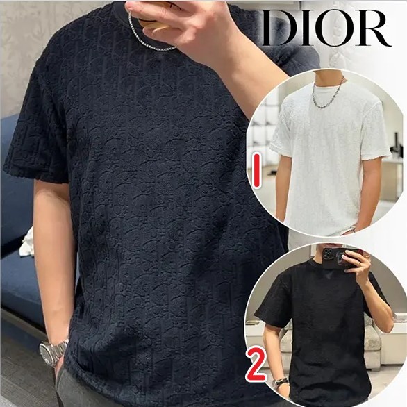 人気アイコンも注目ディオール ロゴディオール オブリーク 半袖 Tシャツ 113J692A0614