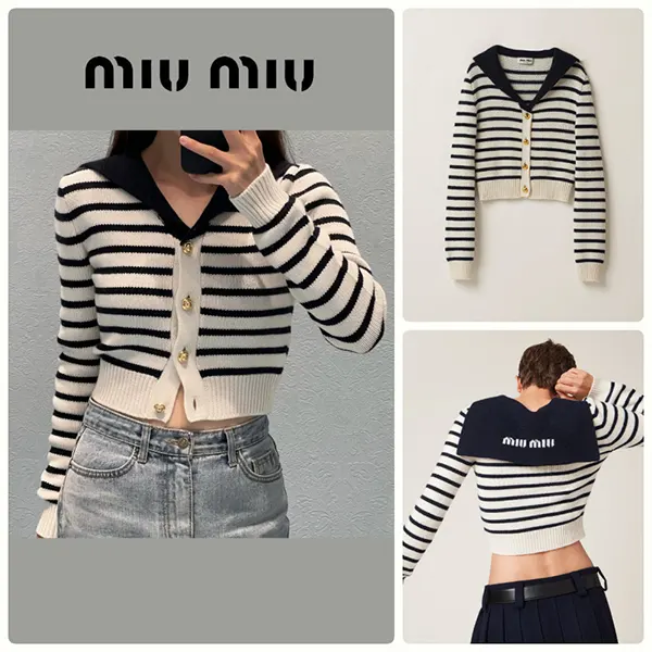 人気急上昇ミュウミュウ カシミヤニット コピー カーディガン MMF670