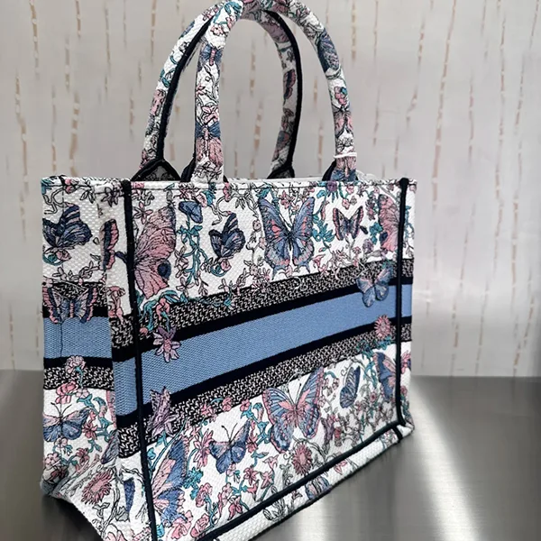 【ディオール】 Book Tote バッグ パチモン スモール cd250710