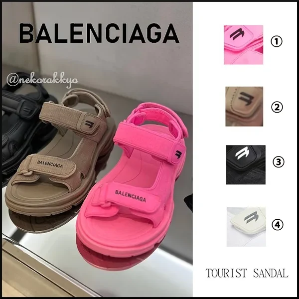 バレンシアガ ツーリスト 偽物 SANDAL ベルクロサンダル 706277W