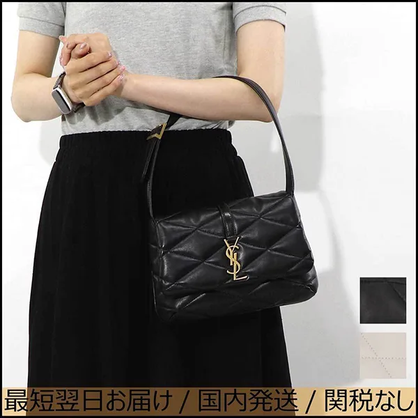 サンローラン ハンドバッグ コピー ブラック オフホワイト 698567