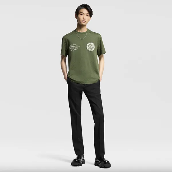 お洒落メンズ☆ルイヴィトン★ダミエピケTシャツ 偽物 1AGKLH