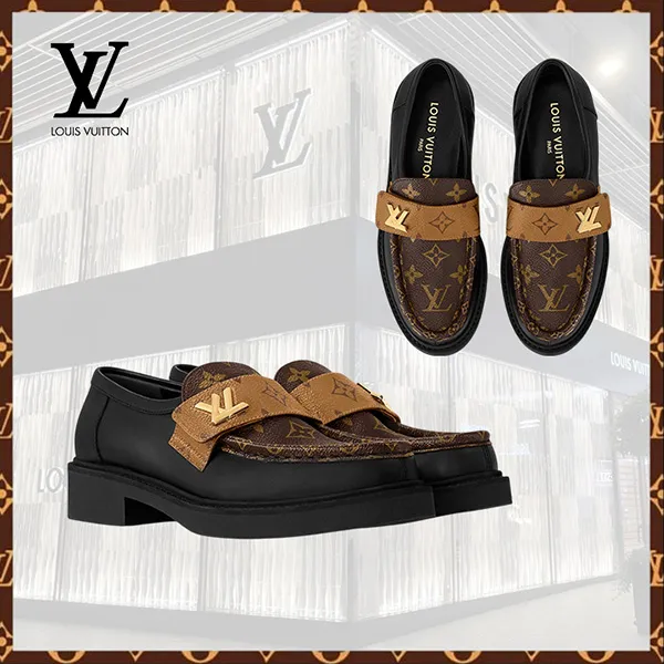 高級ブランド品格のあるローファー【ルイヴィトン コピー】アカデミー・ローファー 1AD1AW