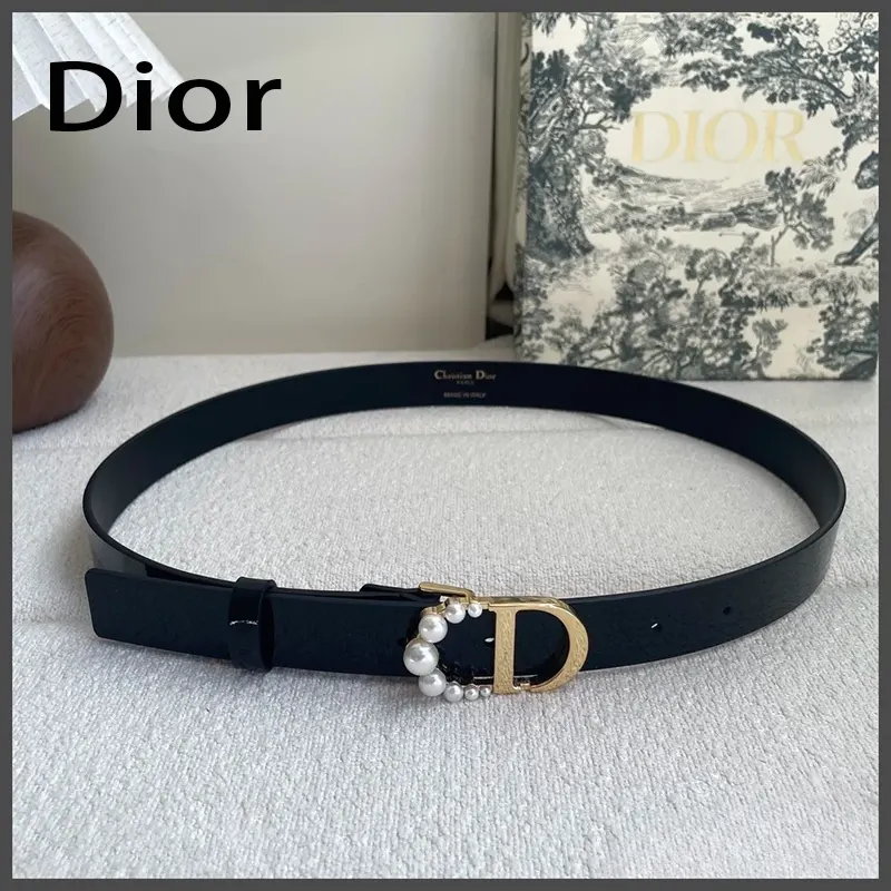 ディオール 30 モンテーニュ ベルト レジンパール 18mm フェイク da112515