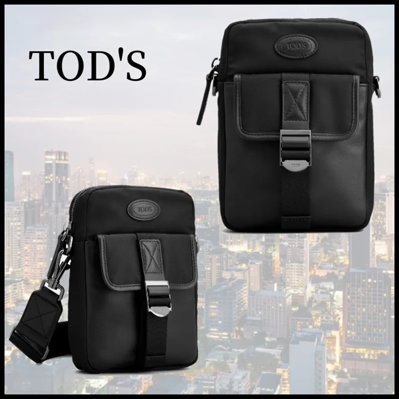 追跡付トッズ 偽物 ファブリック＆レザー スマートフォンバッグ ミニ tod250810