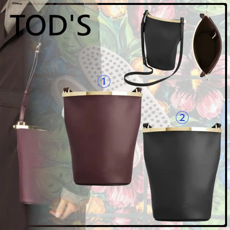 [通販]トッズ パロディ マゼンタ レザー バケット バッグ ミニ 2色 tod250801