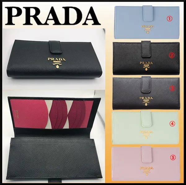 プラダ サフィアーノマルチカラー 長財布 コピー 1MV025_ZLP