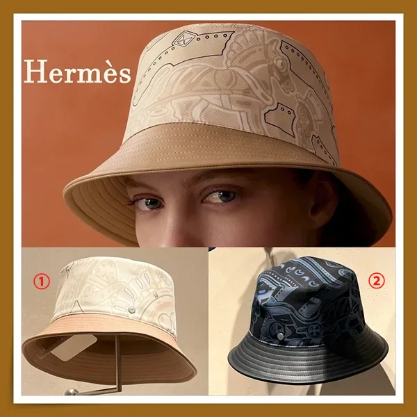 【新デザイン】【エルメス パチモン】デザイン印象的☆ユニーク Harper Candy Librisハット H252018N